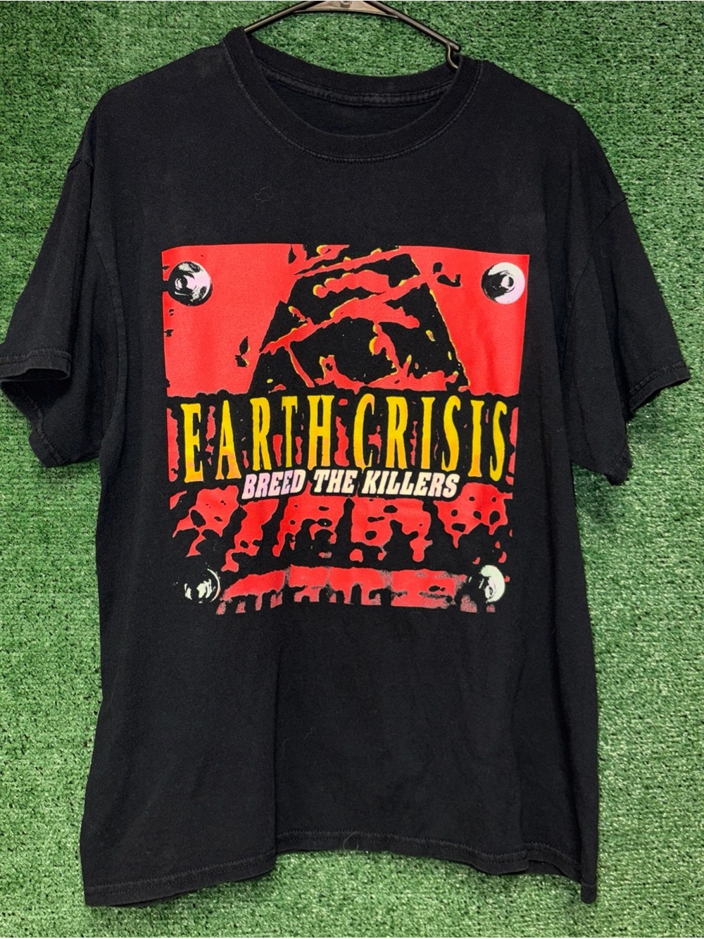 Vintage Y2K Earth Crisis Band Shirt Mens Sz L